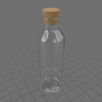 Mini glass jar with cork