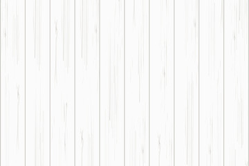 Naklejka premium White wood plank texture for background. Vector.