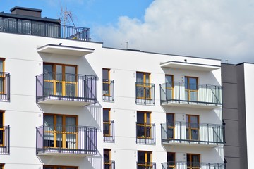 Obraz premium European modern residential architecture