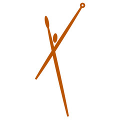 X shaped tennis graphic