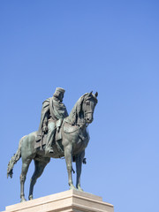 Fototapeta na wymiar Monument to Giuseppe Garibaldi, to the Gianicolo in Rome