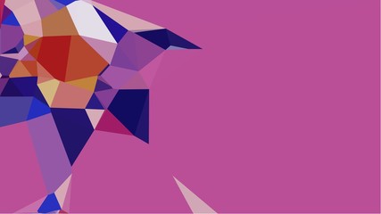 simple abstract colorful background with triangles with free text space, right side