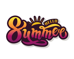 Hand drawn lettering
