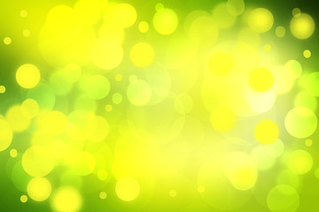 Abstract gradient green light and yellow colorful pastel spring or summer bokeh background. Beautiful texture.