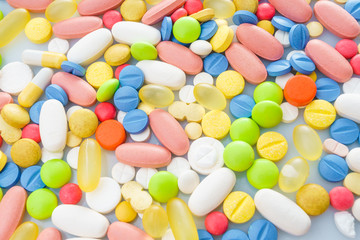 Fototapeta na wymiar Different medicines. medications drugs