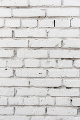 Modern white brick wall texture for background. White brick wall background in rural room,