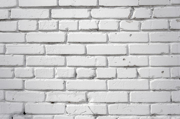 Modern white brick wall texture for background. White brick wall background in rural room,