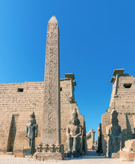 Luxor Temple, a large Ancient Egyptian temple complex located on the east bank of the Nile River in...