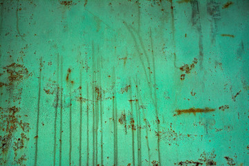 Texture of old metal surface with cracked paint and rust