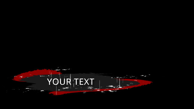 Grunge Paint Splat Lower Third