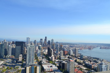 Fototapeta na wymiar Seattle from the Top