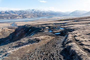 Fototapeta na wymiar Hengifoss landscape
