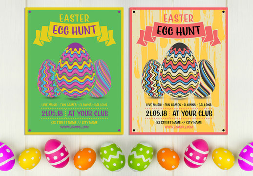 Easter Egg Hunt Invitation Layout