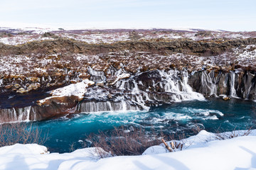 Hraunfossar waterfall