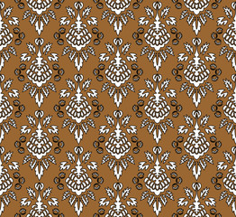 Damask Seamless Outline Pattern