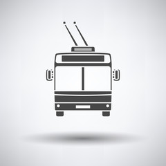 Trolleybus icon front view
