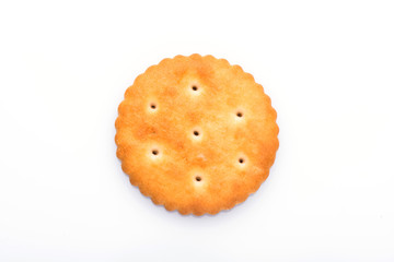 crackers closeup. crackers on a white background. biscuit