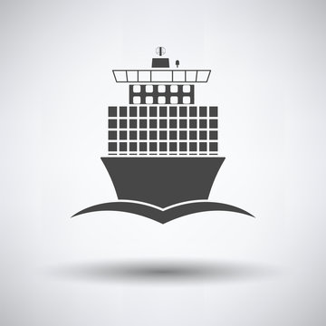 Container Ship Icon Front View