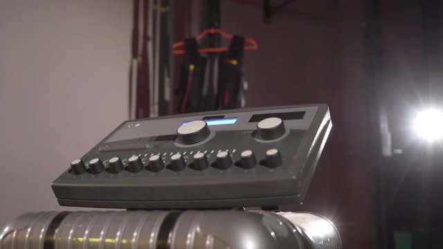 EMS electro stimulation sports equipment in gym