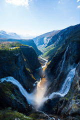 Norwegian waterfall Voringfossen