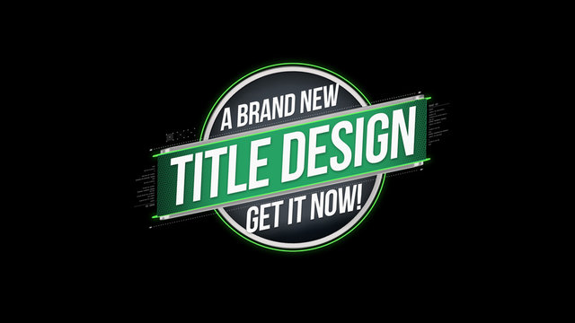 Circle and Bar 3D Title