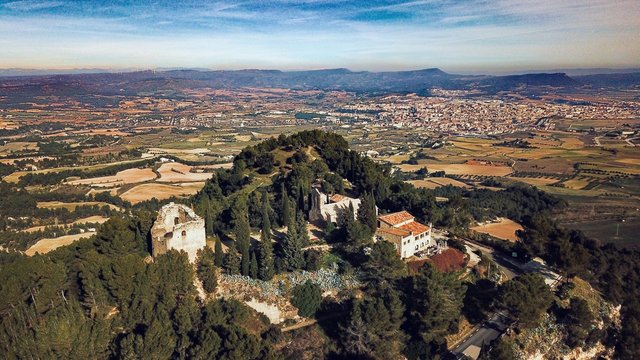 Igualada vista desde drone