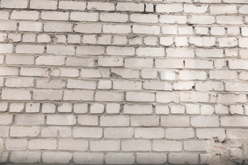 Fototapeta premium Tło ściany z białej cegły.
