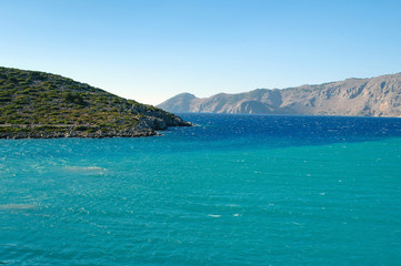 Fototapeta premium Exit the Bay of Islands in the Aegean sea.
