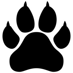 Wildcat paw print vector illustration © oxinoxi