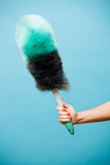 Cleaning: Holding Up a Synthetic Duster Wand