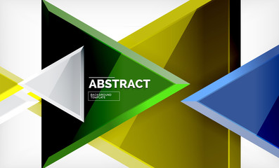 Tech futuristic geometric 3d shapes, minimal abstract background