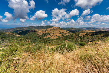 Sardinien inland landscape.