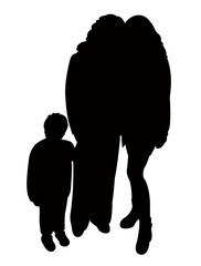 a family portrait, as background