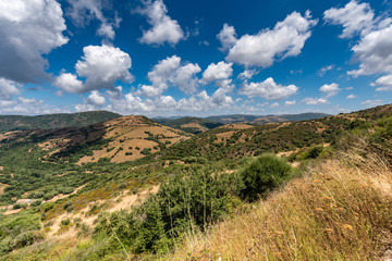 Sardinien inland landscape.