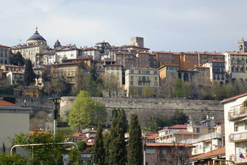 Fototapeta na wymiar Bergamo, Italy. Italian sping