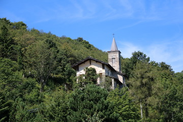 Fototapeta premium Church at Monte Mottarone, Italy