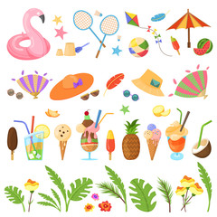 Spirit of summer, summertime set