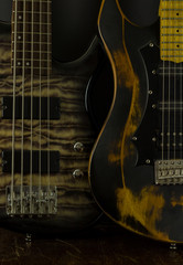 Guitar on a dark background