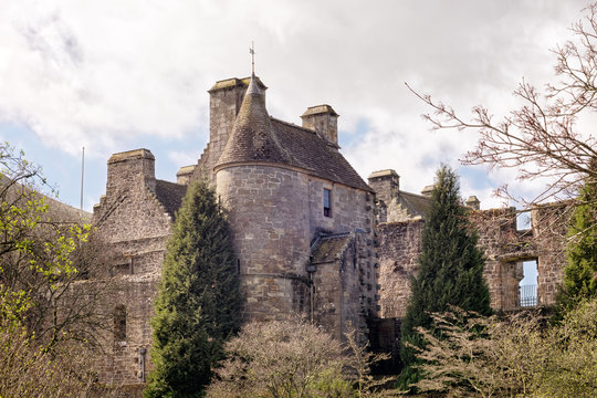 Falkland Palace In The Village Of Falkland In Scotland