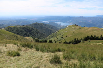 View from Monte Mottarone to Lago d'Orta, Italy