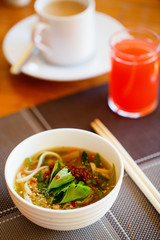 Asian noodle soup