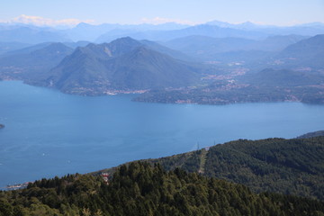 Fototapeta na wymiar Holidays at Monte Mottarone and Lake Maggiore, Italy
