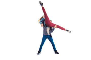 Obraz premium Athlets doing warm up