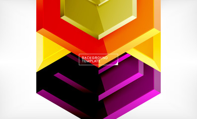 Abstract glossy techno arrows background