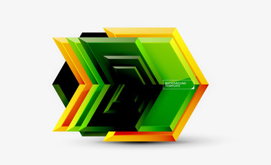 Arrow geometrical abstract background, directional wallpaper concept