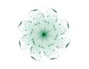 Geometry of Space series. Visually attractive backdrop made of conceptual grids curves and fractal elements suitable as element for layouts on physics mathematics technology science and education