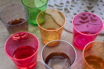 Shots of tequila (Mexican tequila, Guadalajara)