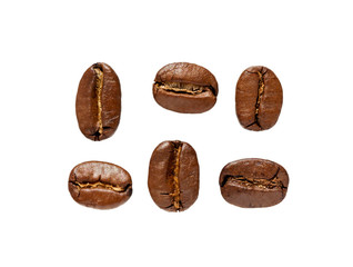 Coffee beans isolated.