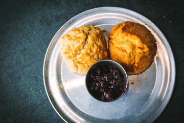 Buttermilk Biscuits With Jam