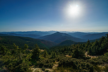 Landscape of the Ukrainian Carpathian Mountains, Chornohora